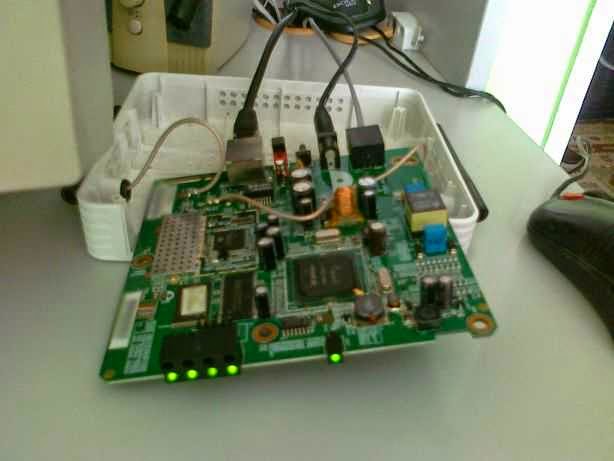 Kısa Devre Edilmiş Düğme ile Çalışan Modem