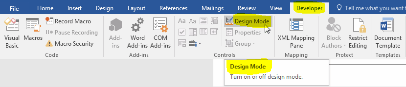 Design Mode