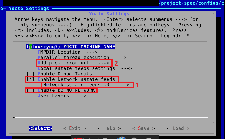 petalinux-config