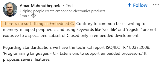 Embedded C